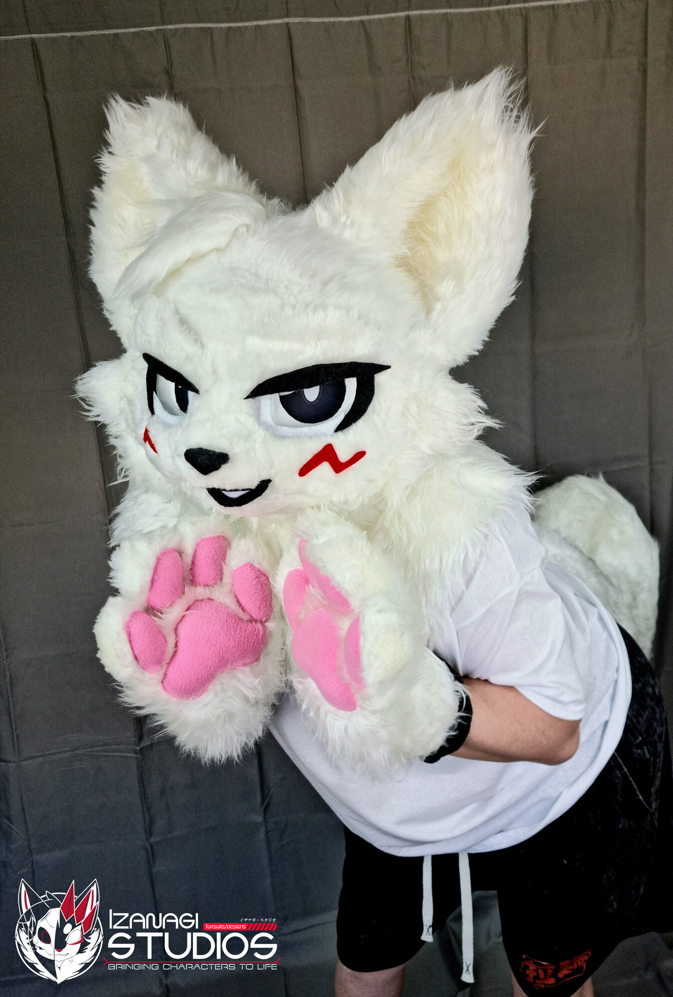 Boykisser fursuit character pose
